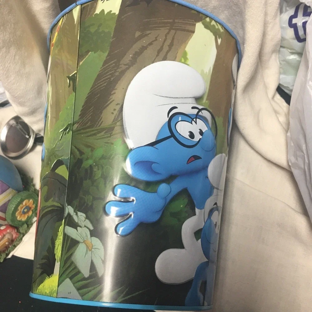 NEW‎ 2025 SMURFS Metal Tin Popcorn Bucket